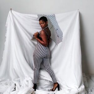 HOUNDSTOOTH 2 PIECE JUMPSUIT